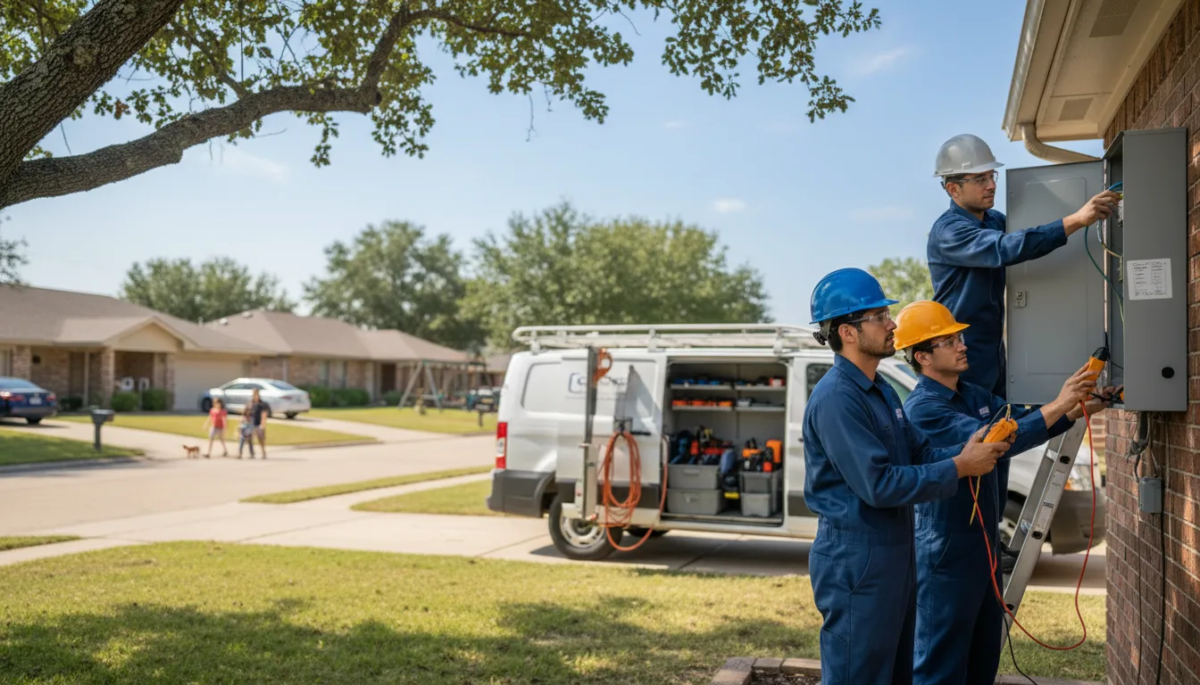 Certified electrician providing emergency electrical services in Cuervo, NM